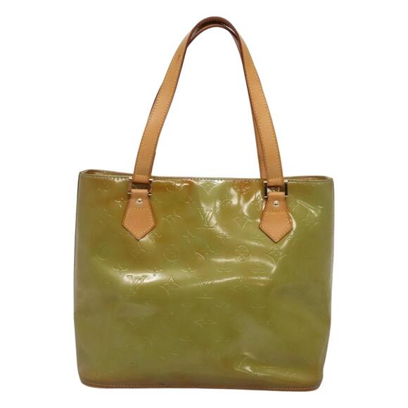 LOUIS VUITTON Monogram Vernis Houston Hand Bag Baby Blue M91005 - Picture 3 of 12